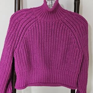 H&M Fuchsia Turtleneck Sweater